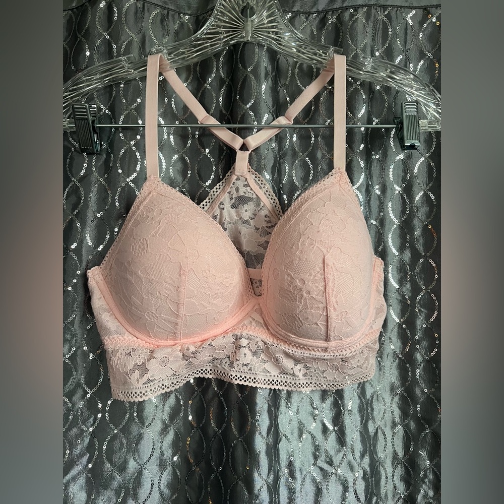 Women’s Victoria’s Secret Lace Pink Bralette Size L